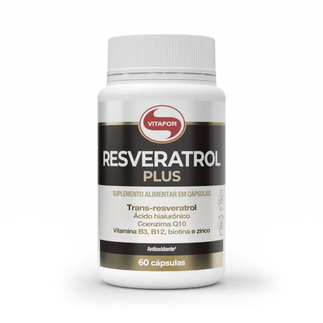 Resveratrol Plus - 1 Pote (60 cápsulas) - Vitafor